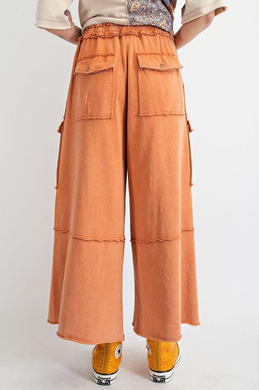 665- Rust Cargo Pull On Pants