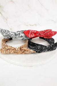 6435- Bandana Tie Knot Headband