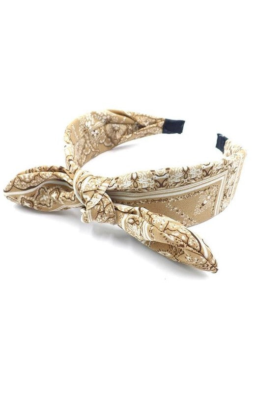 6435- Bandana Tie Knot Headband