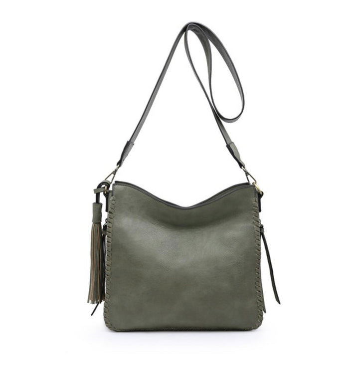 109- Olive Nina Crossbody w/ Side Compartment