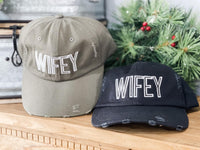 679- Distressed Hat w/ Embroidery [PICK DESIGN]