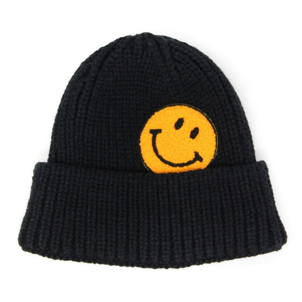 Beanie with Smiley Face [Multiple Colors]