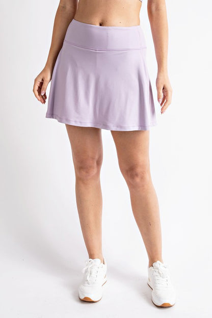 1835- Lavender Athletic Skort w/ Double Pockets