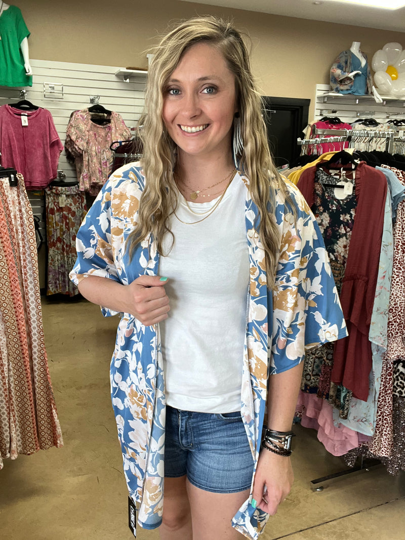 7954- Chambray New Kelly K Kimono