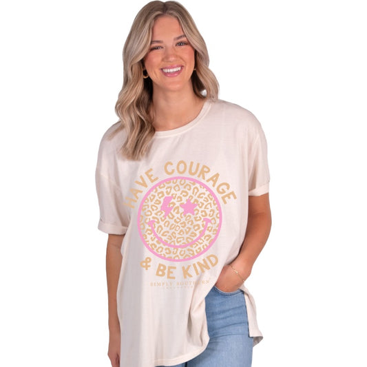 7328- Have Courage & Be Kind Oversized Graphic Tee