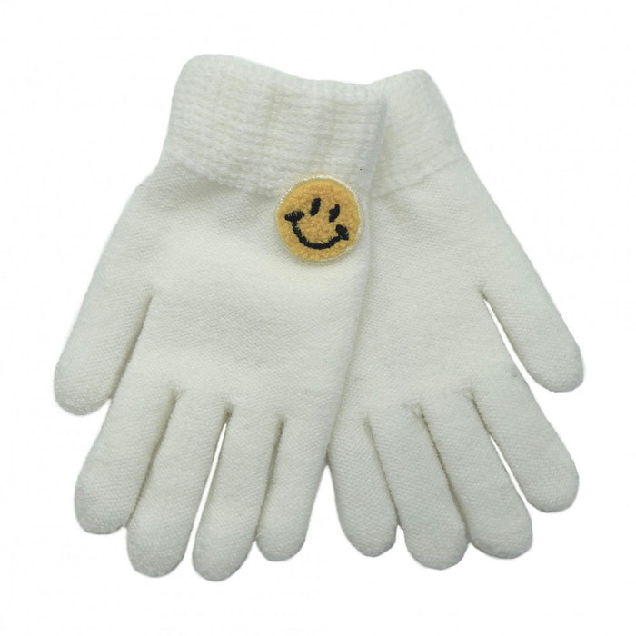 Adult Smart Touch Smiley Face Gloves