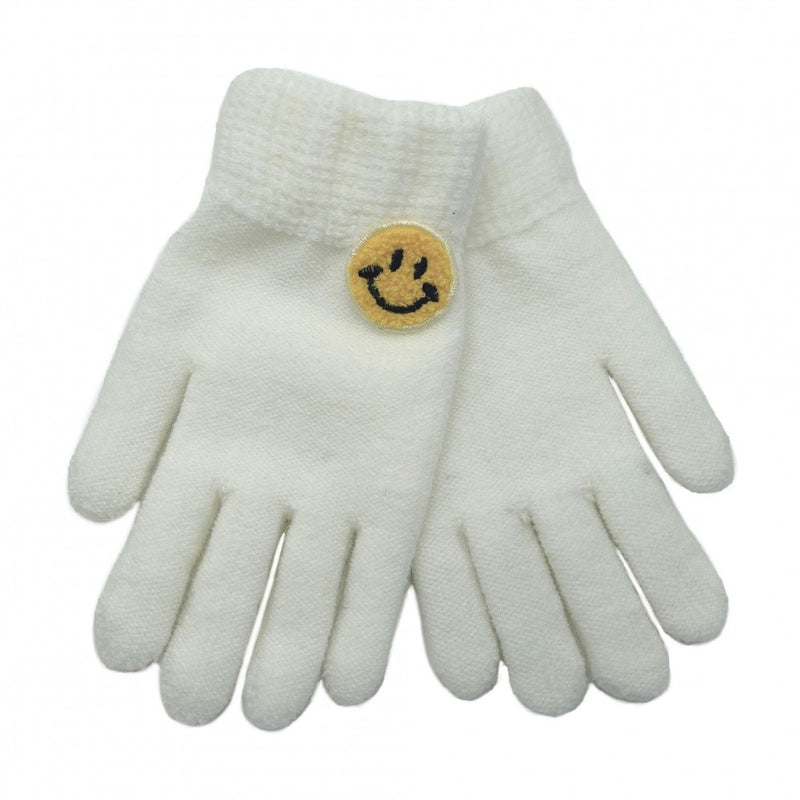 Adult Smart Touch Smiley Face Gloves