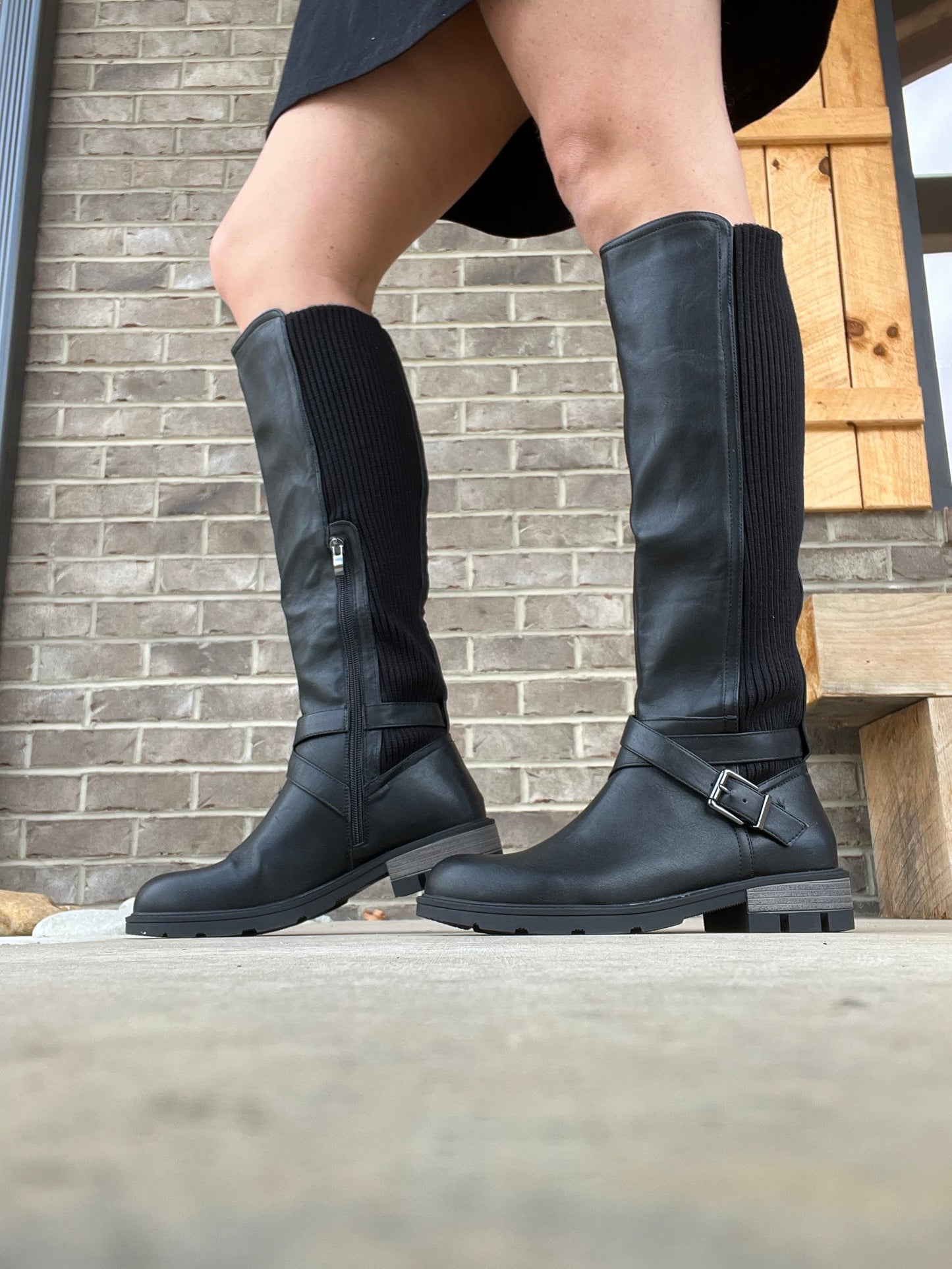 6809- Black Hayride Corkys Tall Riding Boots