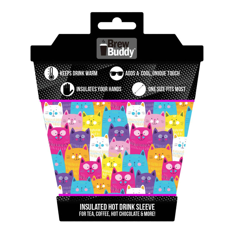 Brew Buddy Coffee + Hot Chocolate Sleeve | Cat Lover