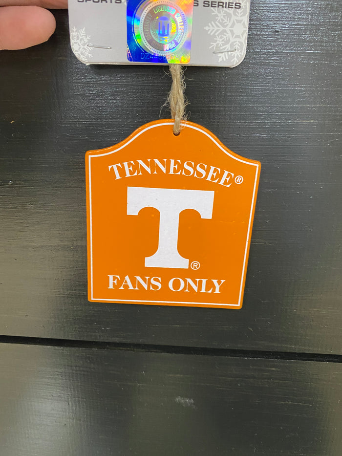 TENNESSEE FANS ONLY ORNAMENT