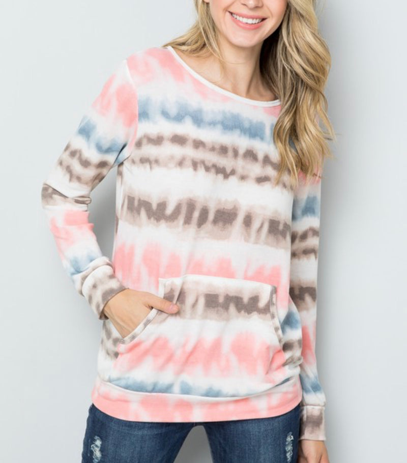 1648- French Terry Tie Dye Sweatshirt