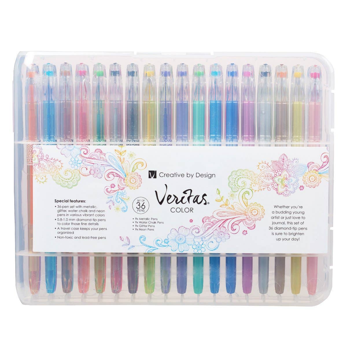 489- Veritas Assorted Gel Pen Set - 36 pc