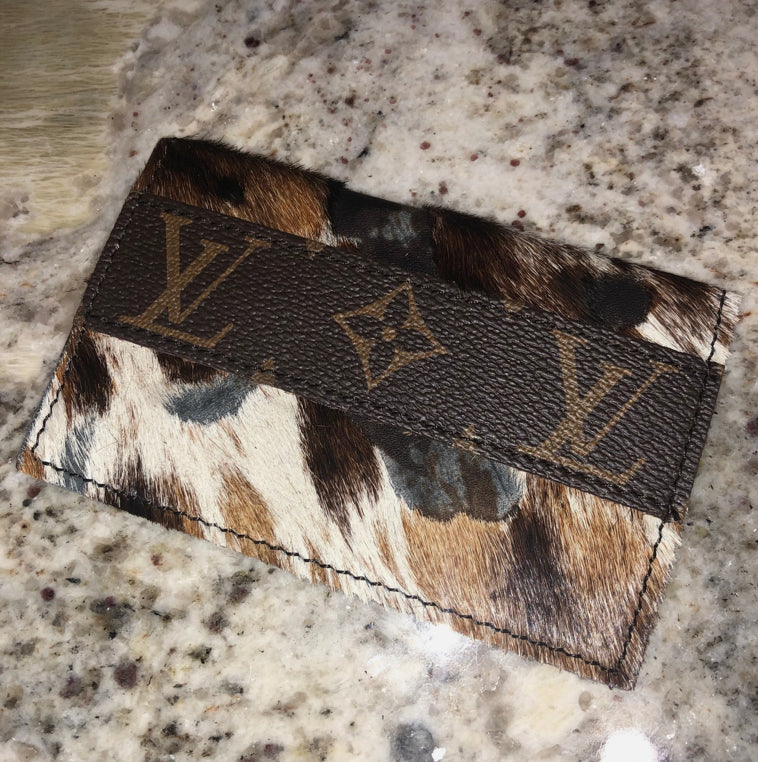 Repurposed LV Bi-Fold Card Holder