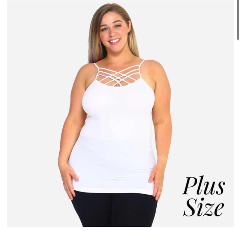 White Criss Cross Cami