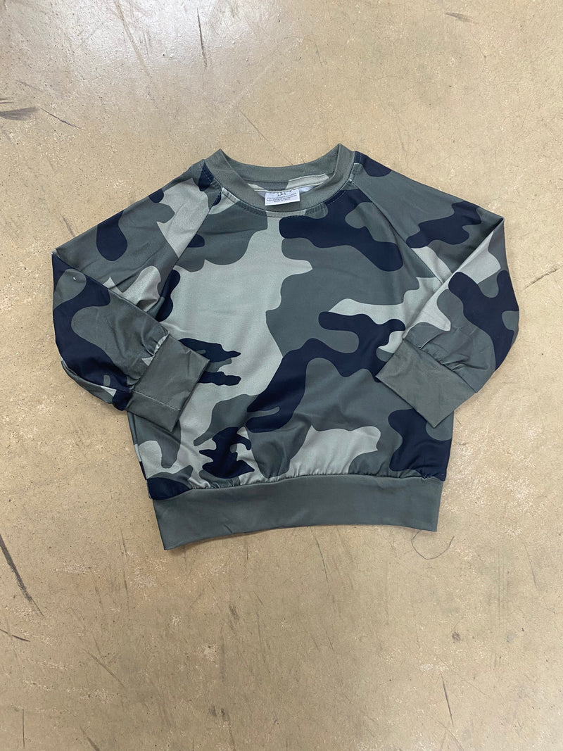 990- Green Camo Long Sleeve Shirt