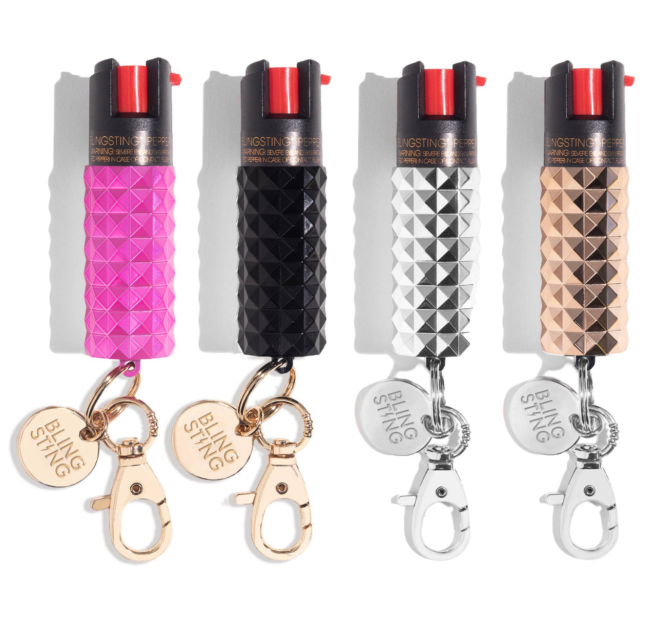 7988- Bling Sting Studded Pepper Spray [PICK COLOR]