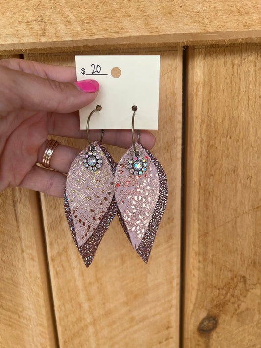 6255- Rose Gold Dazzling Earrings