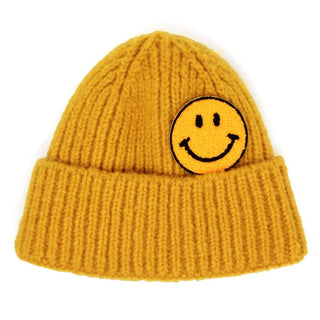 Beanie with Smiley Face [Multiple Colors]