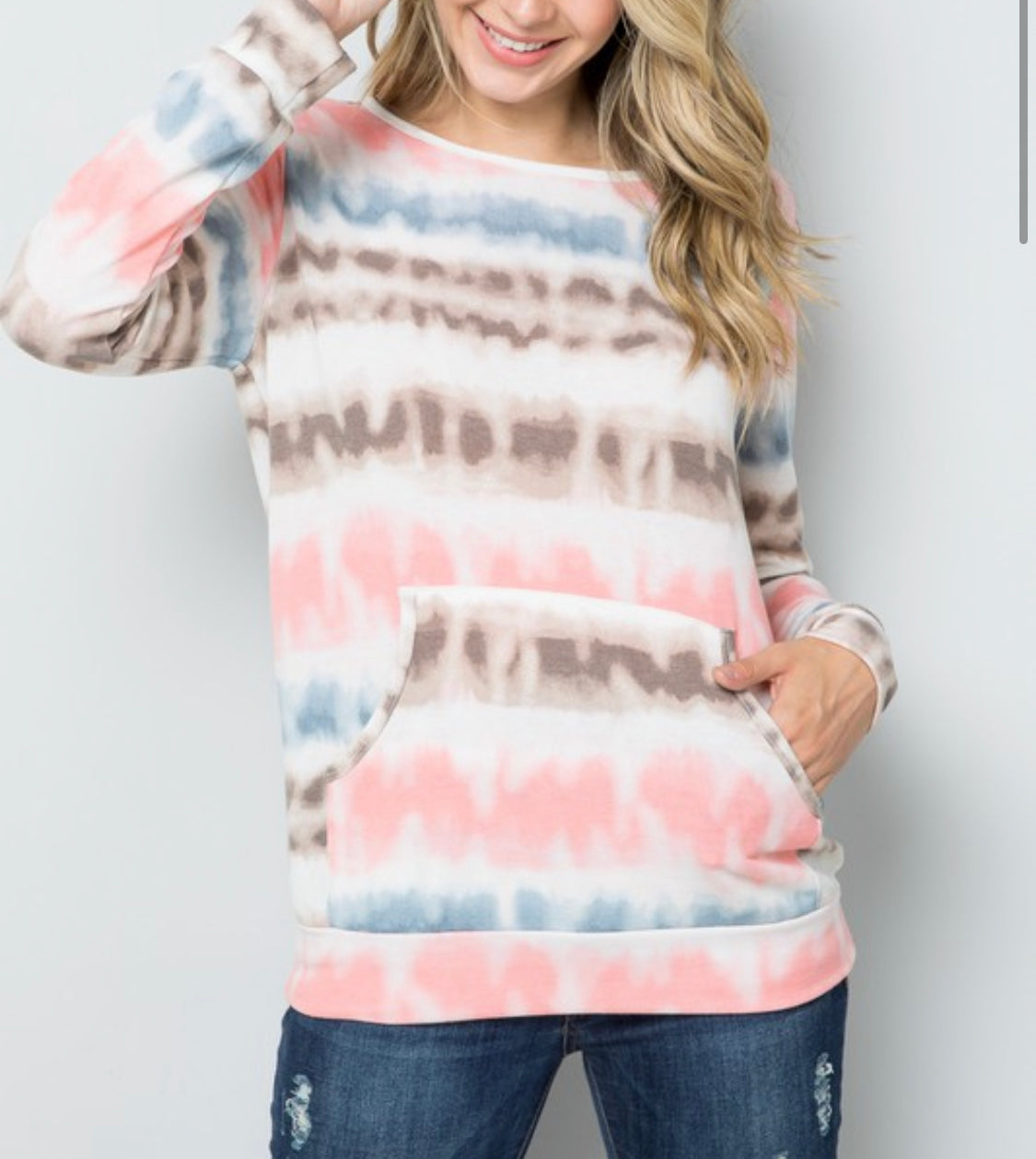 1648- French Terry Tie Dye Sweatshirt