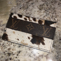 Repurposed LV Bi-Fold Card Holder