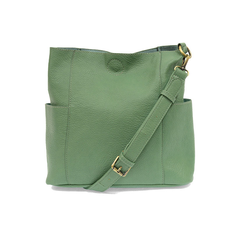 1864- Seafoam Kayleigh Side Pocket Bucket Bag