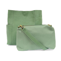 1864- Seafoam Kayleigh Side Pocket Bucket Bag