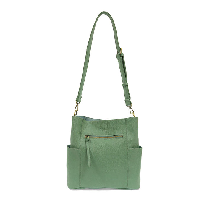 1864- Seafoam Kayleigh Side Pocket Bucket Bag