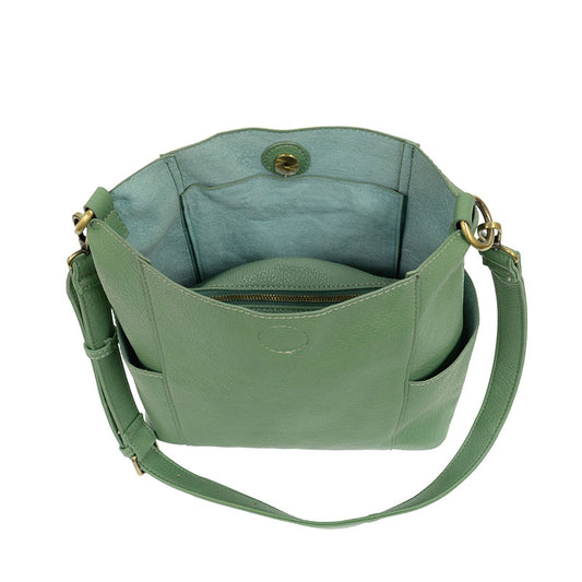 1864- Seafoam Kayleigh Side Pocket Bucket Bag