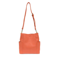 1865- Grapefruit Kayleigh Side Pocket Bucket Bag