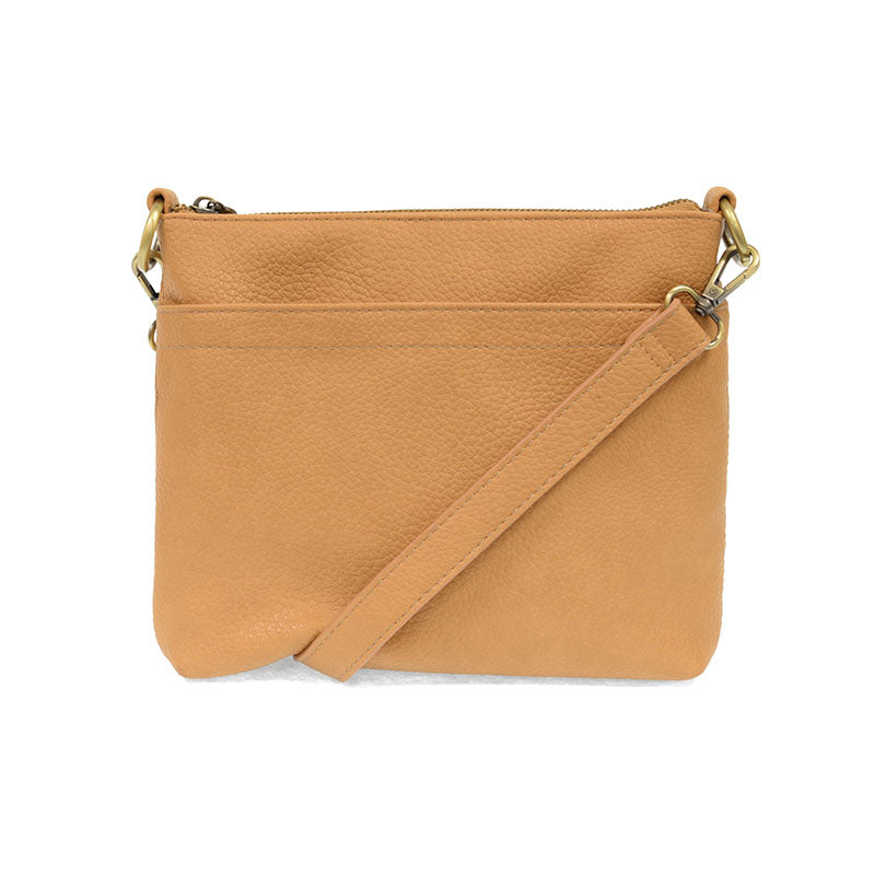 1866- Warm Tan Layla Top Zip Crossbody