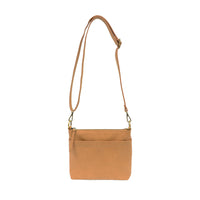 1866- Warm Tan Layla Top Zip Crossbody