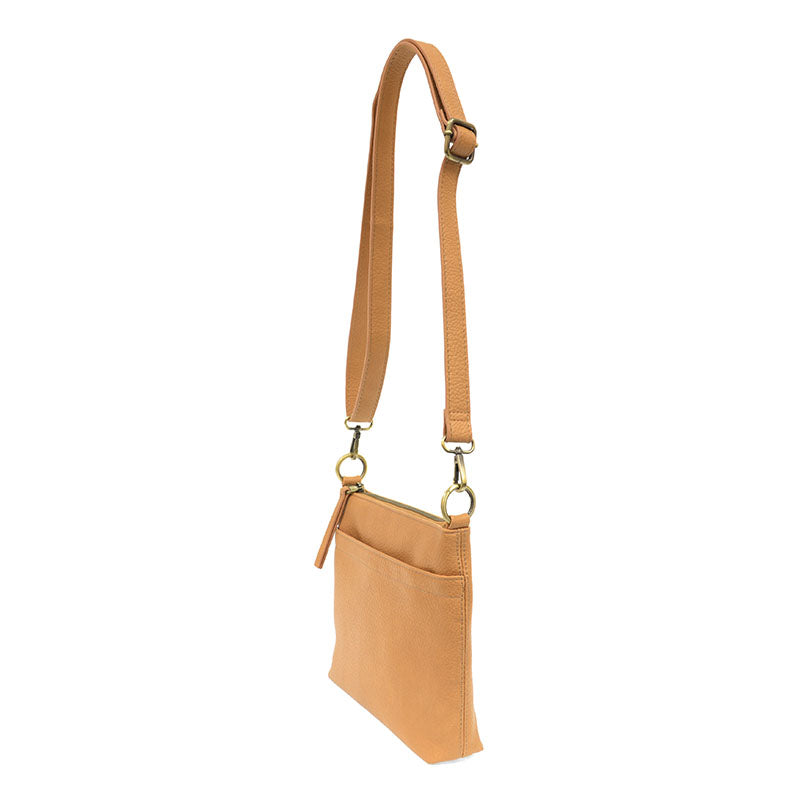 1866- Warm Tan Layla Top Zip Crossbody