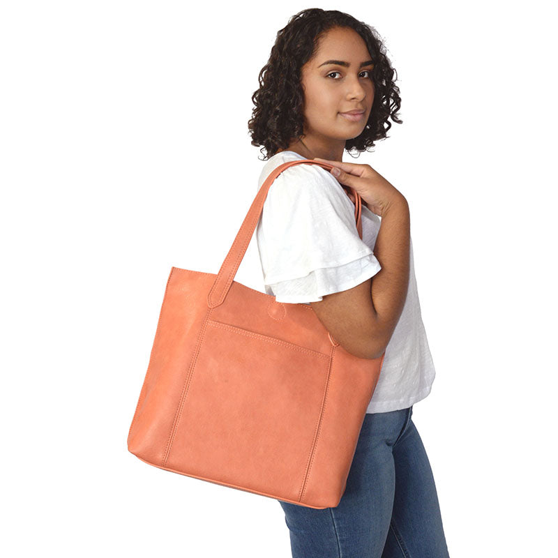 1871- Coral Taylor Oversized Tote