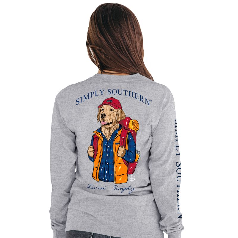 6690- Cool Dog Long Sleeve Simply Southern T-Shirt