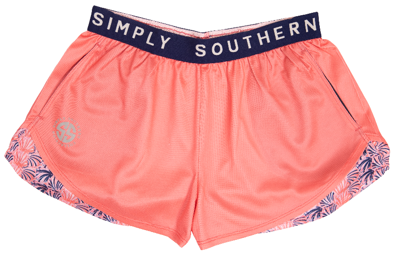 593- Scallop Athletic Shorts by Simply Southern