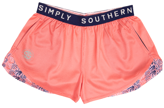 593- Scallop Athletic Shorts by Simply Southern