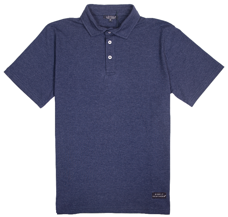 378- Mens Simply Southern Navy Polo Shirt