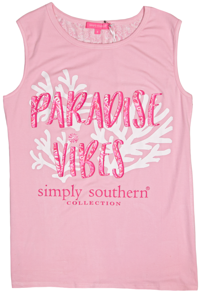 1794- Paradise Vibes Simply Southern Tank