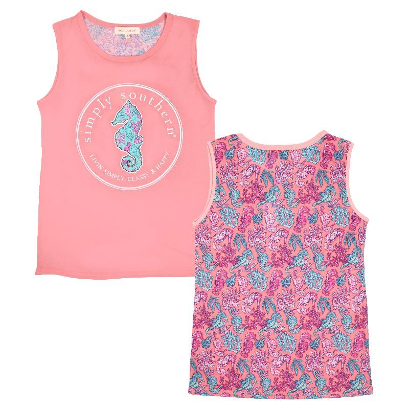 7579- Seahorse Simply Tank by Simply Southern