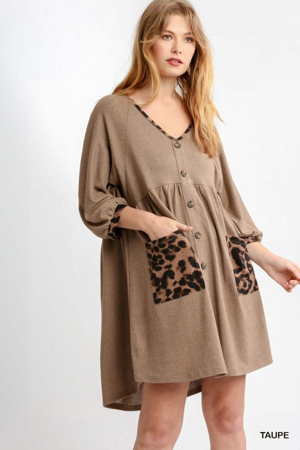 1730- Umgee Taupe Animal Print