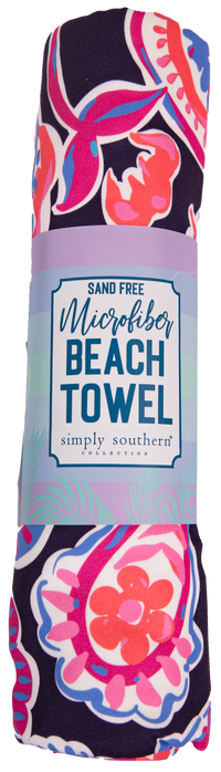 684- Simply Southern Microfiber Beach Towel [PICK COLOR]