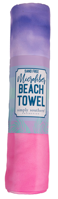 684- Simply Southern Microfiber Beach Towel [PICK COLOR]