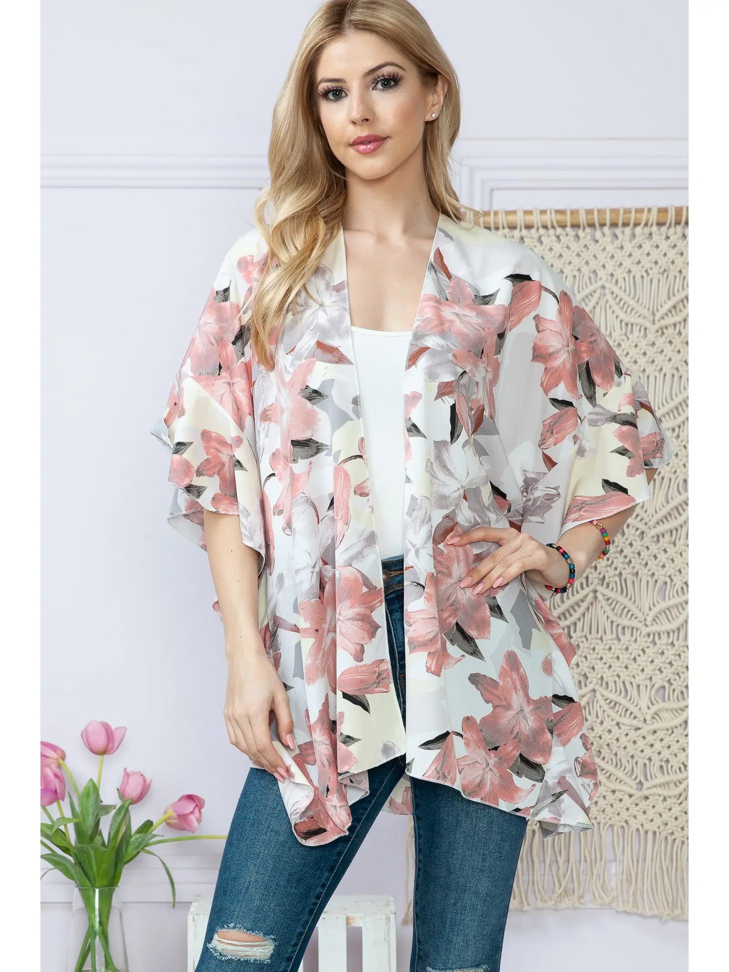 7957- Blush- Summer Fever Kimono