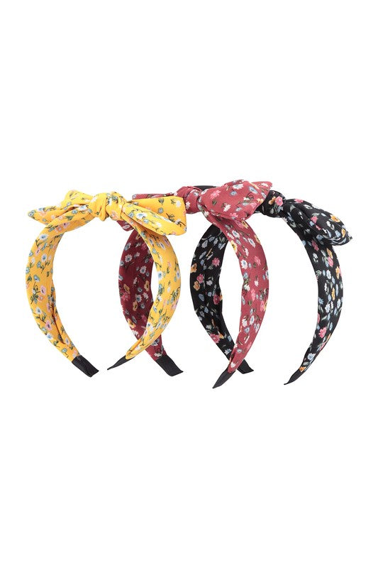 6436- Floral Tie Knot Headband