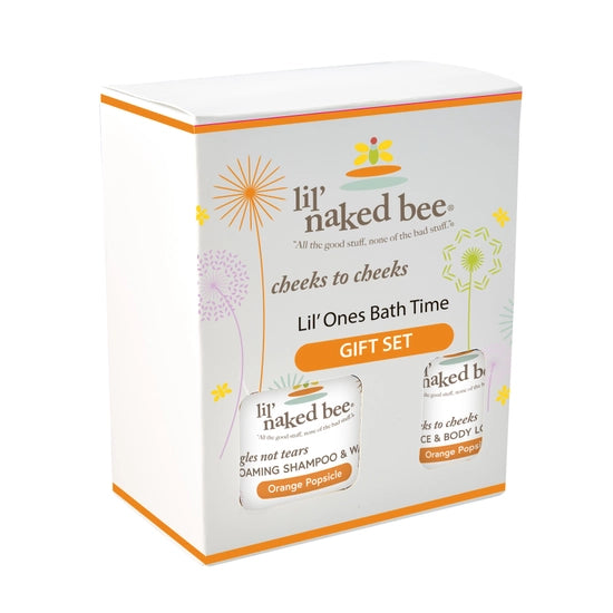 1665- Lil Naked Bee Lil' Ones Bath Time Gift Set