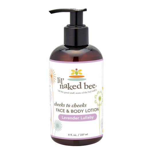 1662- Lil Naked Bee Lavender Lullaby Cheeks to Cheeks face & Body lotion 8 oz