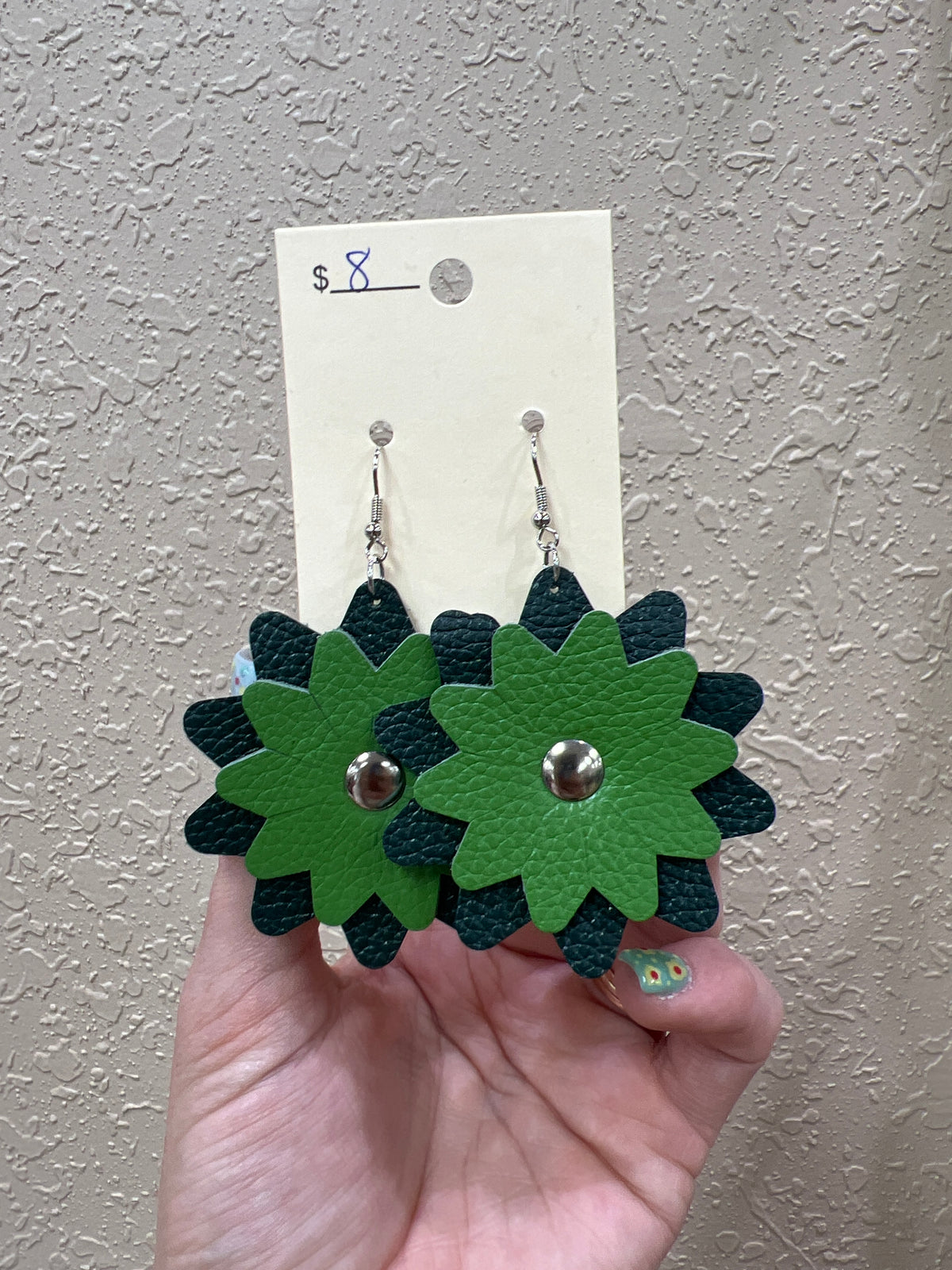 7689- Layer Flower Earrings