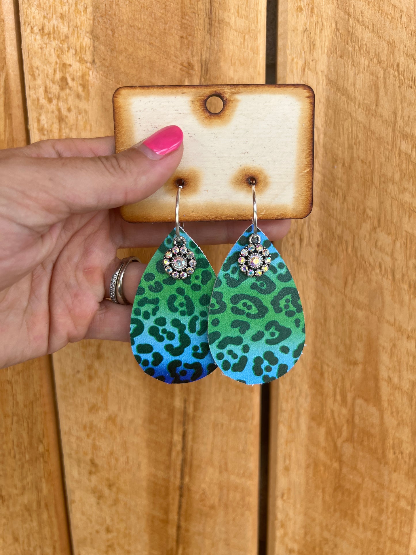 6360- Color Me Cheetah Earrings