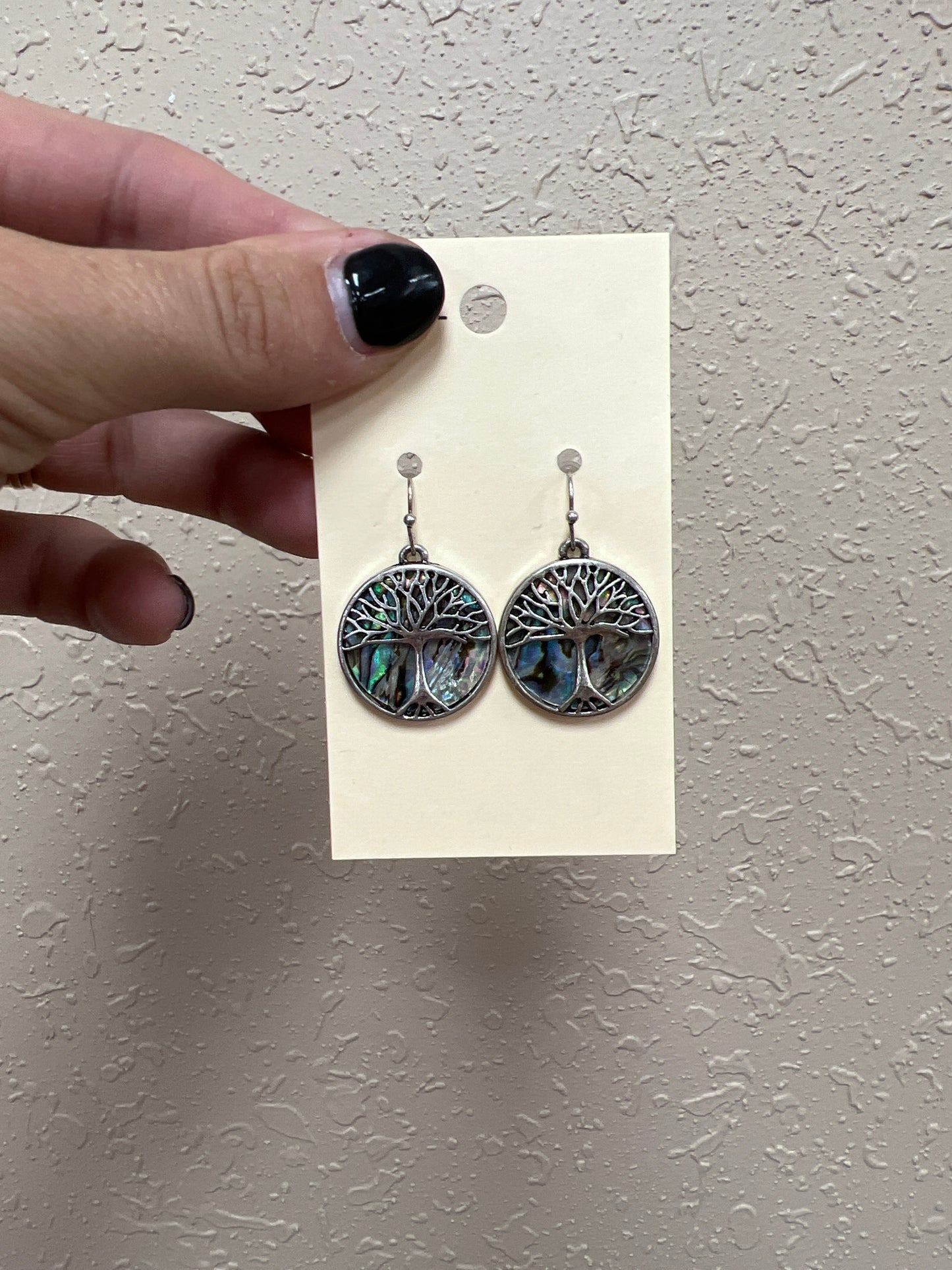 6748- Watercolor Tree Of Life Earrings