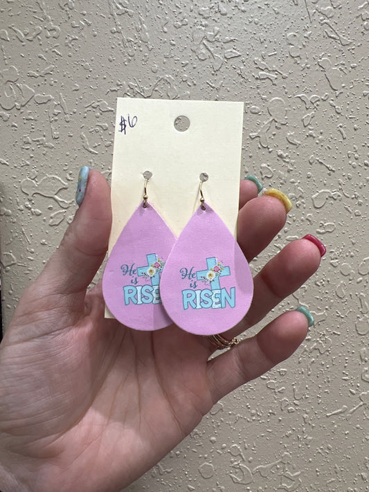 7707- He Is Risen Earrings